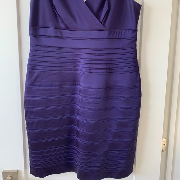 Purple Calvin Klein Dress Size 14 - Picture 2 of 5